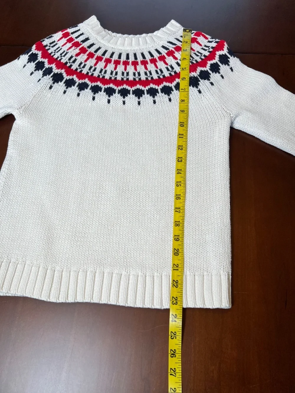 *FIRM PRICE* J. Crew Mercantile Fair Isle 100% Cotton Sweater